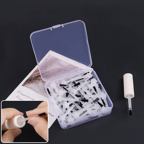 4 X 50 Piezas De Cepillos De Repuesto Para Esmalte De Uñas,