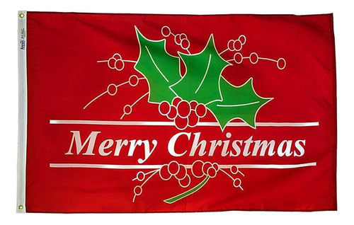 Annin Flagmakers Feliz Navidad Bandera De Vacaciones De Nylo