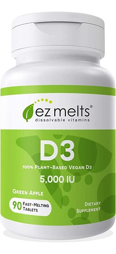 Vitamina D3 5000 Iu Ez Melts - Uni - Unidad A $2496