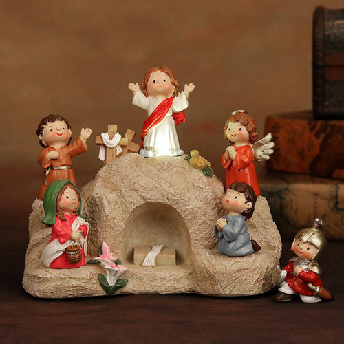 Li Decoración De Escena De Pascua, Conjunto De Escena