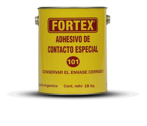 Cemento De Contacto Fortex 101 X 18 Lt Cuero Goma Madera