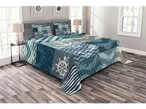 Comprar Colcha Náutica Ambesonne, Motivos Marinos Con Motivos De Ond