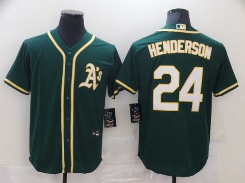 Imagen 1 de 2 de Camiseta Casaca Baseball Mlb Oakland Athletics Henderson