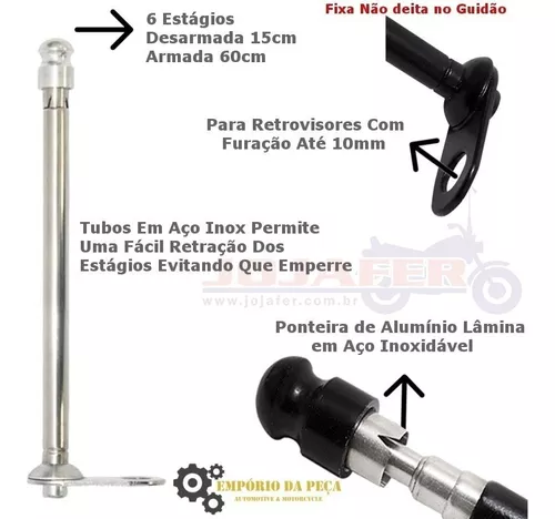 Antena Para Moto Yamaha 250 Fazer/lander/tenere Corta Linha