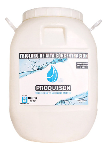 Cloro Alberca Tabletas Pastillas 3 Pulgadas 50 Kg Tricloro