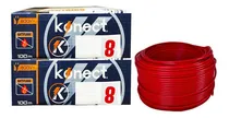 Comprar Cable Electrico Cca Konect Calibre 8 Rojo 100 Metros 2 Pzs