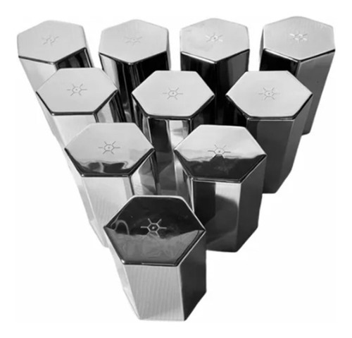 10 Capuchones Largos Hexagonales Camión Unemont Rosca