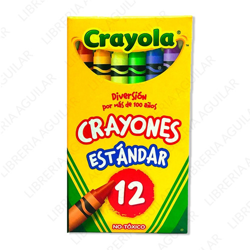 Caja De 12 Crayones Crayola Escolares Colores Surtidos Eeuu