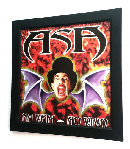 Quadro Asa De Aguia Na Veia Ao Vivo Capa Lp Cd Super Premium