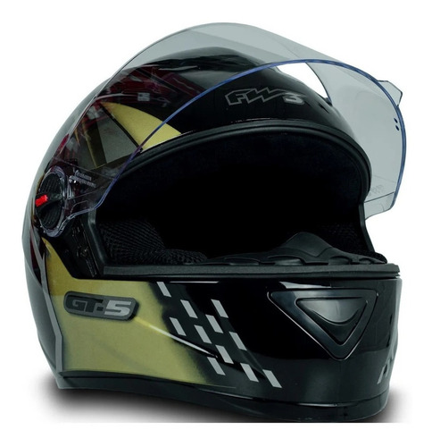 Imagem 3 de 6 de Capacete Fechado Fw3 Gt 5 Gt2 Viseira Cristal Com Narigueira
