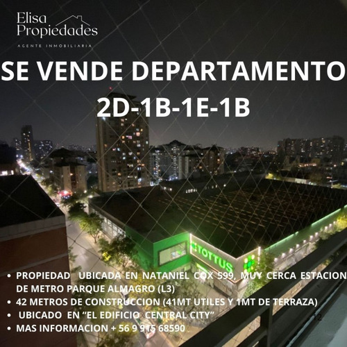 Se Vende Depto 2d-1b, 1e-1b Nataniel Cox 599