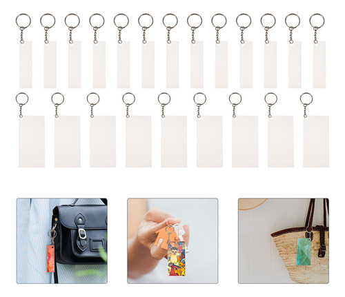 Llavero Rectangular Keychain Blanks Cd 120 Piezas