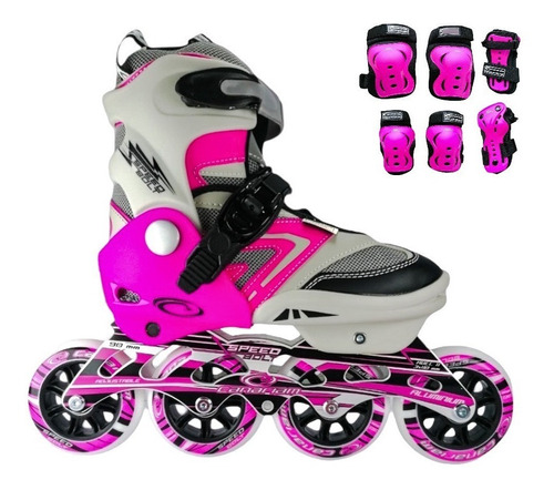 Patines Semiprofesionales Canariam Speed Bolt + Protecciones