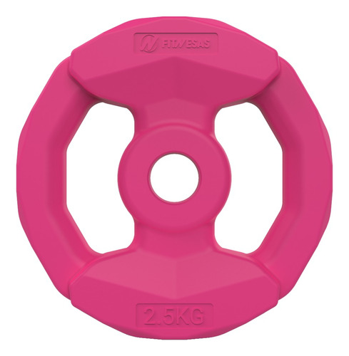 Disco Pesa Plastico De 2,5 Kg Plano Body Pump Fitness 