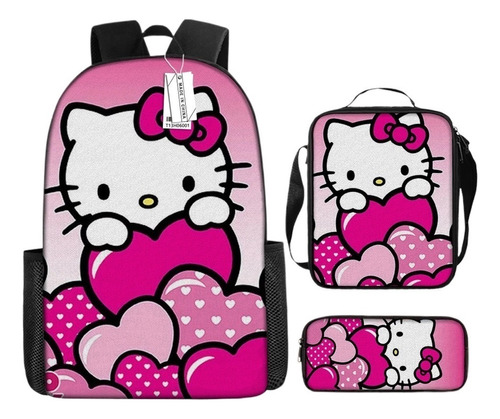 2023 Hello Kitty Cute S Nueva Chica Mochila De Lona Variedad