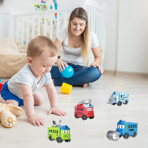 .sj Los Niños Tiran Hacia Atrás Juguetes De Autobús Escolar