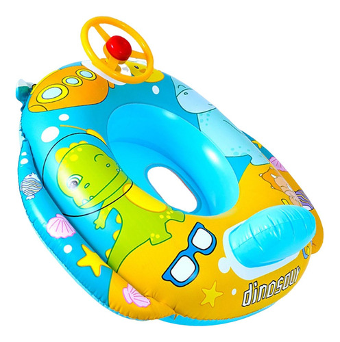 Flotador De Piscina Divertido, Anillo De Azul Sin Dosel