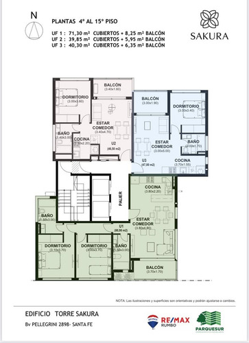 Venta Torre Sakura-en Pozo-s/boulevard-dpto 2 Dorm