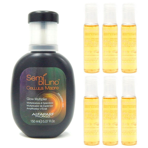 Kit Alfaparf Celula Madre Glow Brillo 150ml +6 Ampollas 13ml