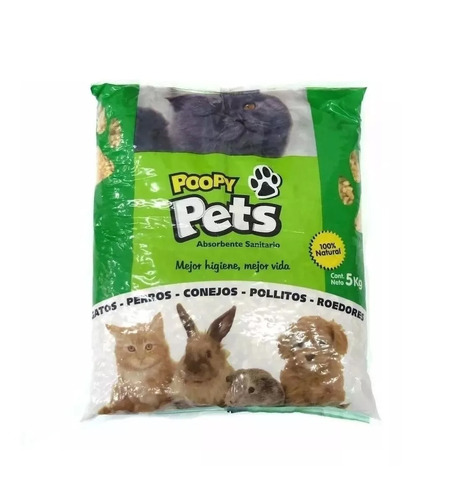Poopy Pet Piedritas Pellets 5 Kg Pack X 5 Unidades 25kg 
