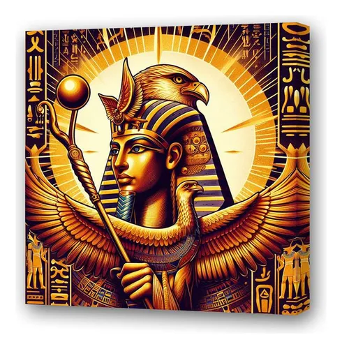Cuadro 60x60cm Ra Sol Egipcio Dios Mitologico Egipto M3