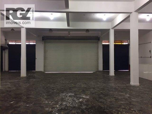 Imagem 1 de 21 de Galpão Para Alugar, 1000 M² Por R$ 15.000,00/mês - Valongo - Santos/sp - Ga0047