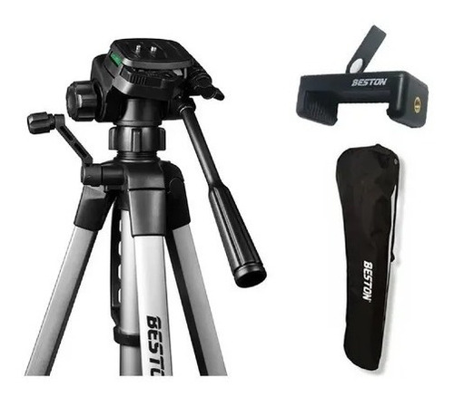 Trípode Beston 3520 Para Camara + Soporte Celular + Estuche