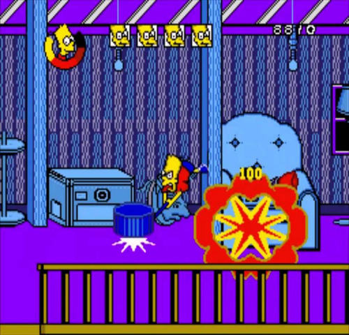 Cartucho The Simpsons Barts Nightmare | 16 Bits -museum Gam-