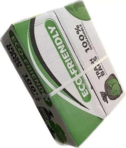 2 Cajas Bolsa De Basura 24x24 Pulg Negra