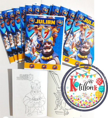 45 Libros Para Colorear Personalizados Souvenir- Kotillonk