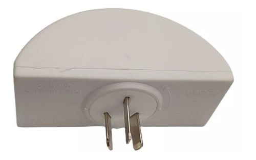 Imagen 3 de 7 de Triple Enchufe Giratorio Tripto Adaptador Binorma Blanco