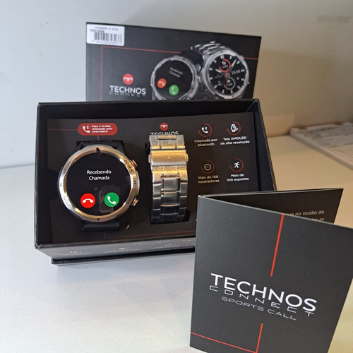 Relógio Technos Connect Sports Preto Masculino Tsportscaa/6k