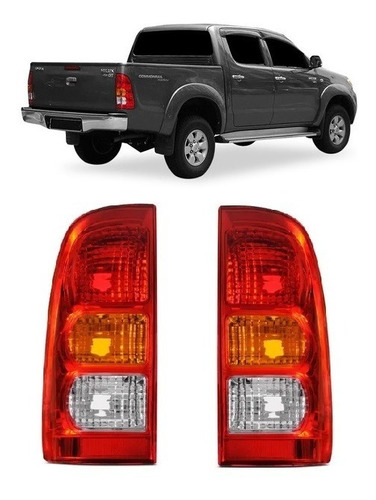 Par Lanterna Tras. Hilux Srv Pick-up 2005 2006 2007 2008 2009 2010 2011 Esq / Dir