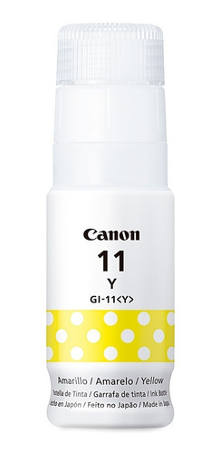 Canon Tinta Gi-11 Y Botella De Tinta Amarilla Con 70ml