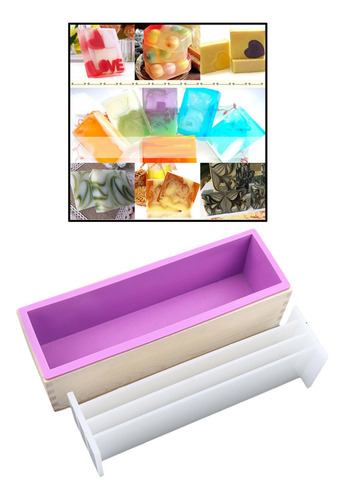 Molde De Silicona Caja De Madera Molde Para Hacer Jabón