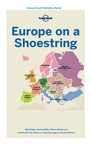 Libro Europe On A Shoestring -ingles De Aa.vv