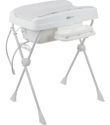 Banheira De Bebê Com Trocador Burigotto Millenia + Branco Liso