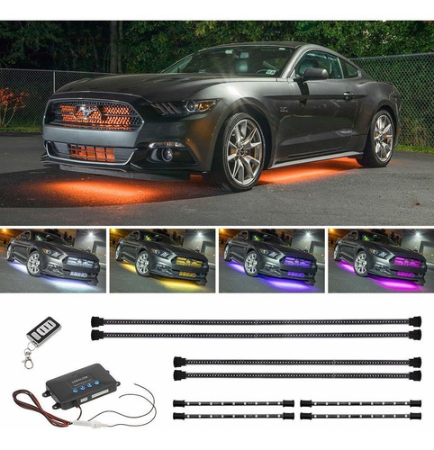 4 Luz Led Multicolor Para Debajo Carroceria Pieza 18
