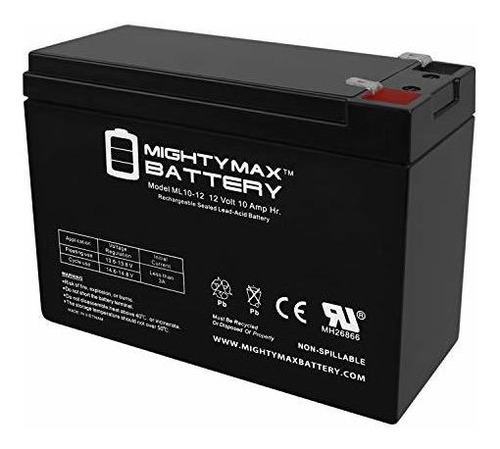 Mighty Max Battery 12v 10ah Batería Para Scooter Reemplaza E