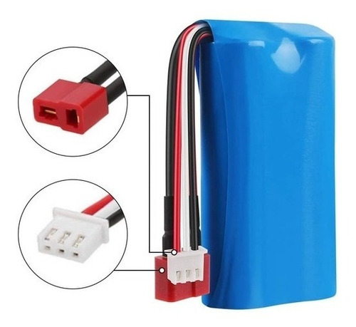 Imagen 2 de 4 de Bateria Li-ion 7.4v 1500mah Para Auto Wltoys 144001