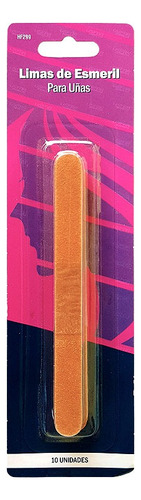Limas De Uñas Esmeril Lisfar X 10 Unidades Hf299 Beige Esmeril