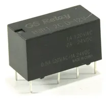 Comprar 5 Reles Bobina 12v 1a 120v Doble Inversor Hjr1-2c D-12v