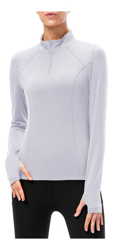 Camisa Deportiva Para Mujer Cuello Alto Yoga Running Rop [u]