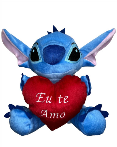 Stitch Lilo De Pelúcia Com Coração 23cm Com Amor Com Carinho