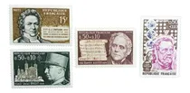 Comprar Francia Personalidades, Lote 4 Sellos 1957-73 Mint L14116