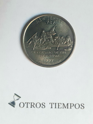 Moneda Cuarto De Dolar 1/4 (quarter)  Estado New Jersey 1999