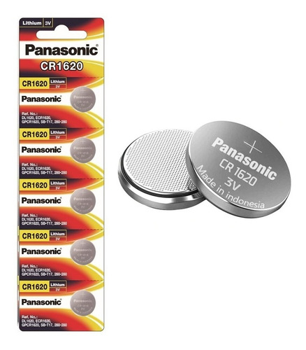 Pila Bateria Panasonic Cr1620 3v. Pack De 5 Unidades 