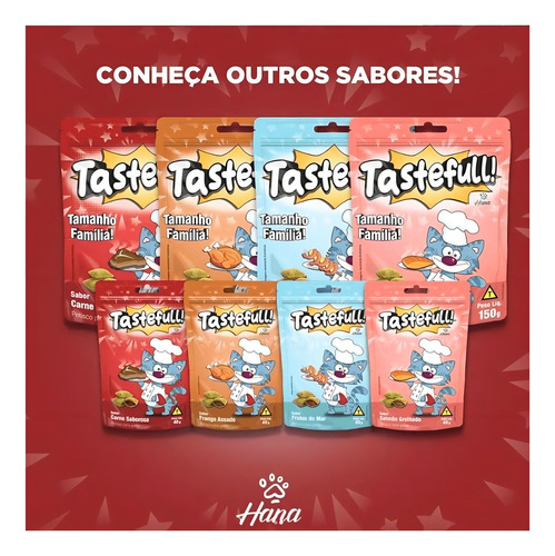 Kit 2 Hana Tastefull Nuggets Para Gatos Frango Assado 40g