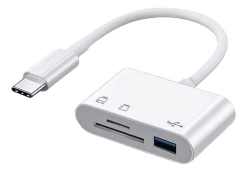 Micro Adaptador 3 En 1 Tipo C, Lector Targeta Tf,cf,sd,usb-c