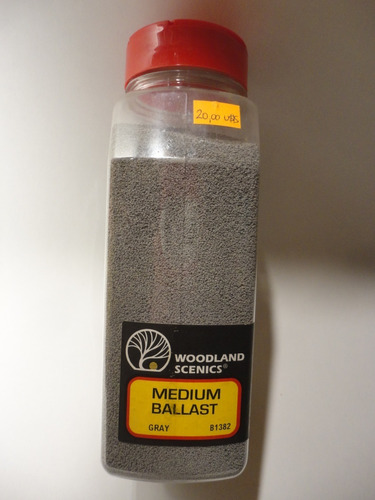 Llm - Balasto Medium  Gray Woodland Scenics B1382  Ho